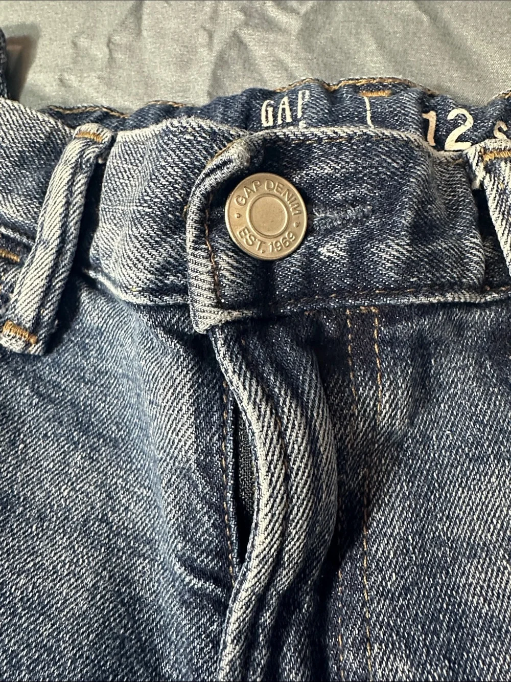 GAP Girls Skinny Jeans in Washed Blue Denim Sz 12 SLIM